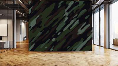 Military camouflage skin pattern for decor and textile. Army masking design for hunting textile fabric printing and wallpaper. Design for fashion and home design Wall mural