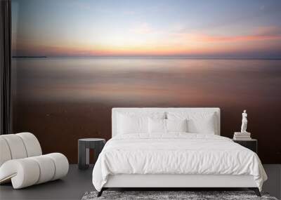 sunset on the beach Wall mural