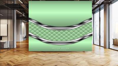    Abstract background luxury of green with upholstery modern design vector illustration Wall mural