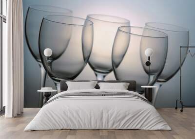 Empty wine glasses Wall mural