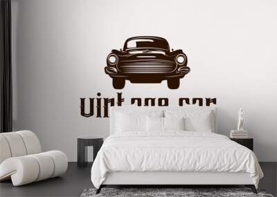 vintage car illustration  Wall mural