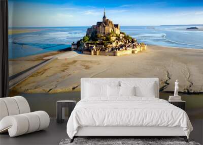 Mont Saint Michel,.Manche.Normany,France Wall mural