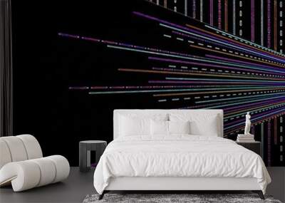 A colorful abstract illustration Wall mural