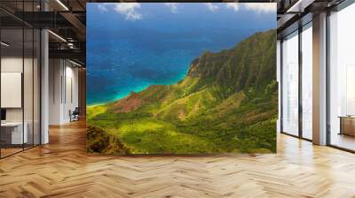 View on Na Pali Coast on Kauai island on Hawaii  Wall mural