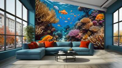 Ai generated Marine life Wall mural