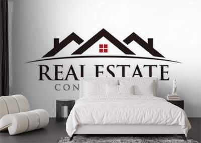 Real estate logo design template vector Wall mural