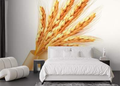 Ears of wheat. Vector illustration. Wall mural