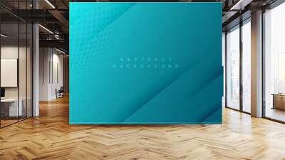 Modern blue abstract backgroud design vector Wall mural