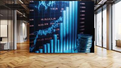 business graph generative ai chart Wall mural