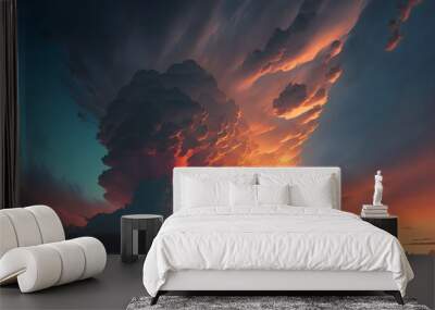 A dramatic overcast sky. Suitable for scenes of alien invasion, hell, apocalypse etc.	
 Wall mural