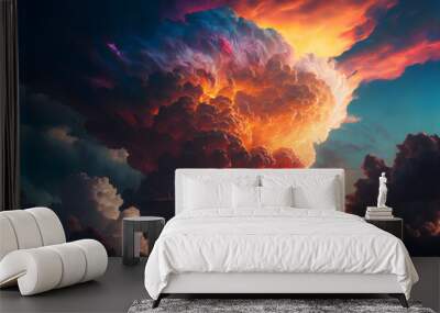 A dramatic overcast sky. Suitable for scenes of alien invasion, hell, apocalypse etc.	
 Wall mural