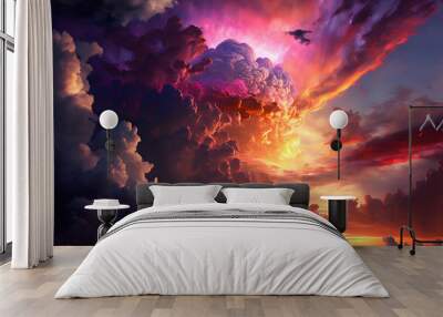 A dramatic overcast sky. Suitable for scenes of alien invasion, hell, apocalypse etc.	
 Wall mural