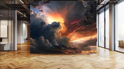 A dramatic overcast sky. Suitable for scenes of alien invasion, hell, apocalypse etc.	
 Wall mural