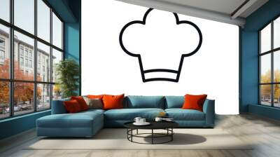 Creative chef hat design vector symbol stock illustration.
 Wall mural