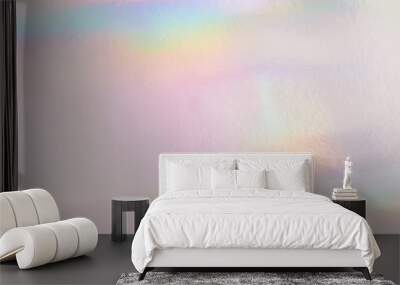 Holographic neon shiny background. Minimalist style, millennial colors. Wall mural