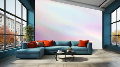 Holographic neon shiny background. Minimalist style, millennial colors. Wall mural