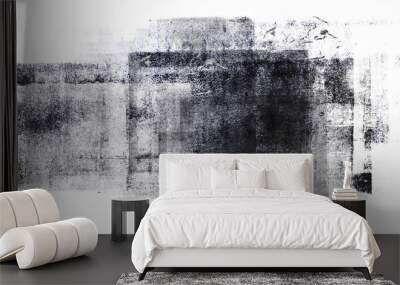 Rolled Acrylic Paint Isolated on White Background Wall mural