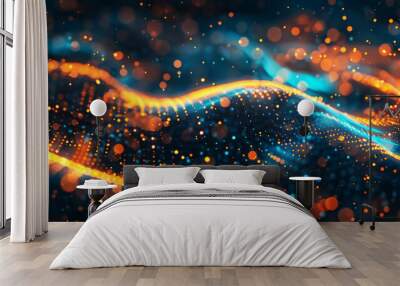 abstract digital background,  Wall mural