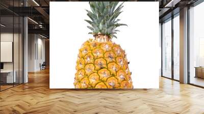 A ripe and whole pineapple. not background Wall mural