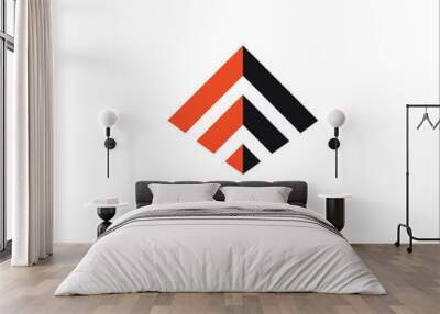 Awesome abstract logo of a triangle or letter A logo, this logo is great for various purposes. Wall mural