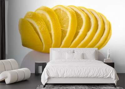 Sliced Yellow Lemon Wall mural