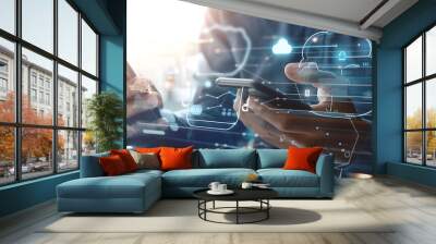 Technology at Your Fingertips: Connecting to the Cloud Wall mural