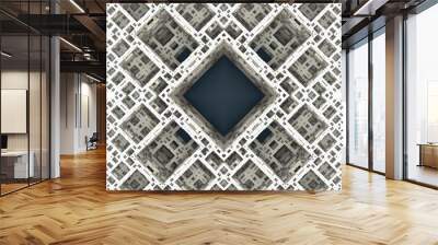 Recursive 3D Fractal Modules 305 Wall mural