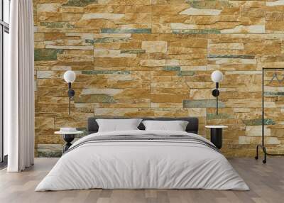 yellow brick wall Wall mural