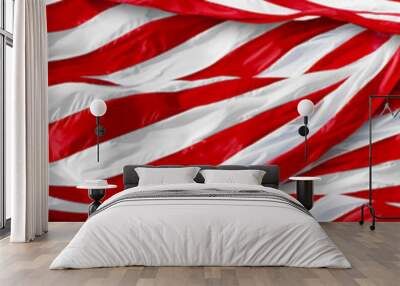 Panoramic US American Flag. National flag of the United States of America. Wall mural