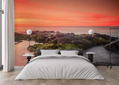 Mediterranean sunset Wall mural