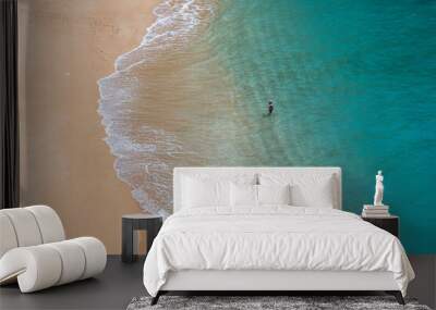 The sea at Benagil Beach, Portugal Wall mural