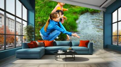 The child happy. Wall mural