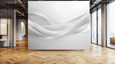 Abstract smooth silver gray wave motion background design Wall mural