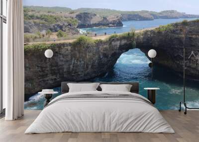 the hole rock in Nusa Penida island  Wall mural