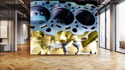 Automotive engine close shot Wall mural