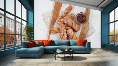 Korean Twisted doughnuts (donut) or Bread Stick, Wang kkwabaegi (kkwabaegi ) also known in the philippines as a Shakoy or pilipit Wall mural