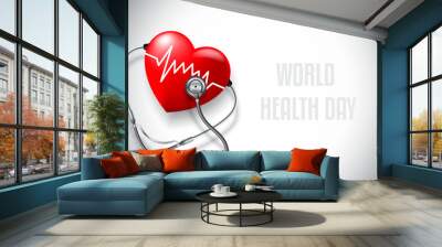 World health day concept. Vector illustration. Wall mural