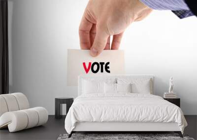 Vote text concept Wall mural