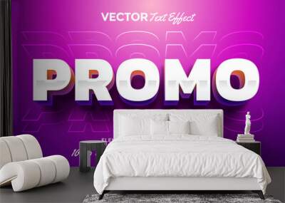 Promo Text Effect Wall mural