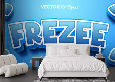 Text Effect Wall mural