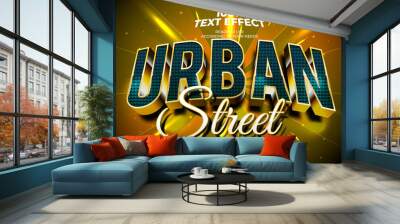 Urban Street Text Effect Wall mural