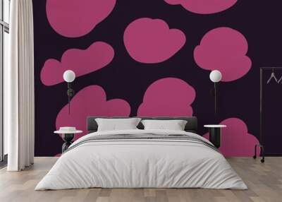 abstract cloud pattern background illustration  Wall mural