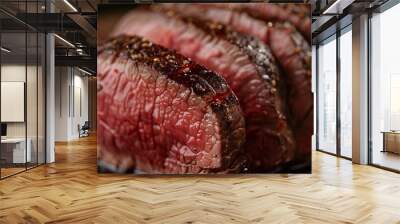 A perfectly cooked beef and ready to serve Wall mural