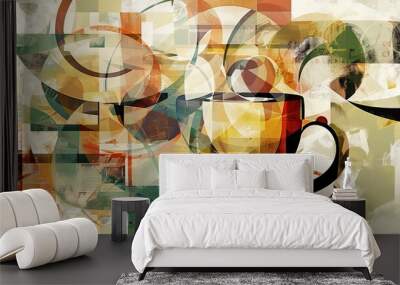 A scrapbook design Wall mural