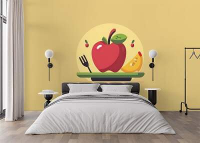 Diet logo design Wall mural