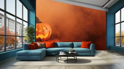 Halloween concept card design Wall mural