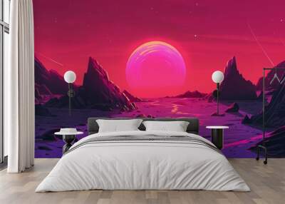 Space concept wallpaper design Wall mural