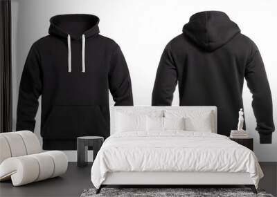 Hoodie Mockup for Product Design - Hoodie Template for Logo Placement and Branding Wall mural