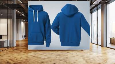 Hoodie Mockup for Product Design - Hoodie Template for Logo Placement and Branding Wall mural