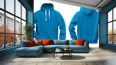 Hoodie Mockup for Product Design - Hoodie Template for Logo Placement and Branding Wall mural